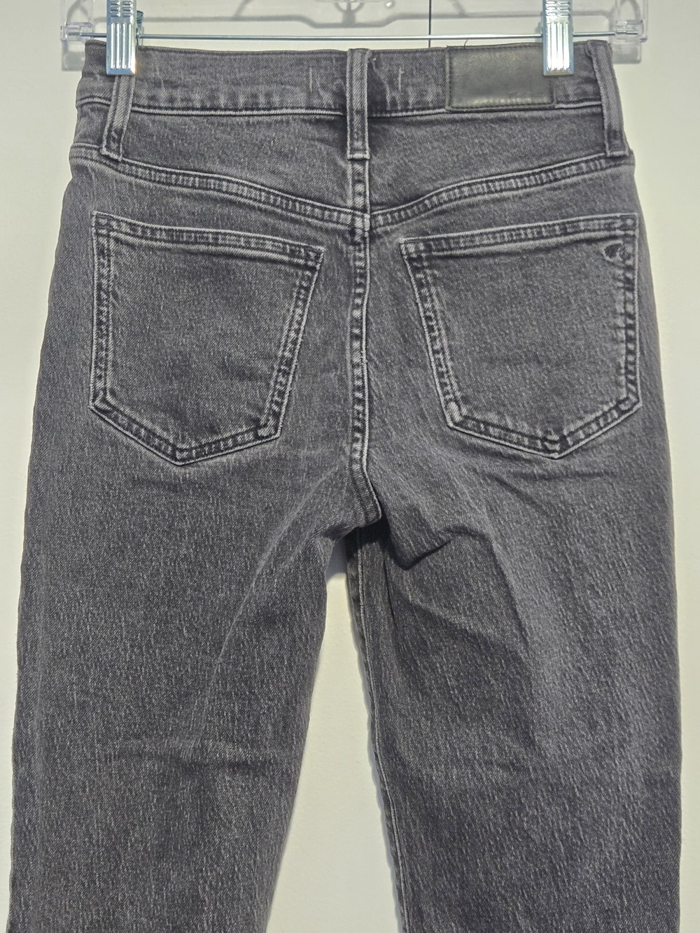 Madewell The Perfect Vintage Jean 23P Black High Rise Straight Crop Petite - Picture 7 of 8